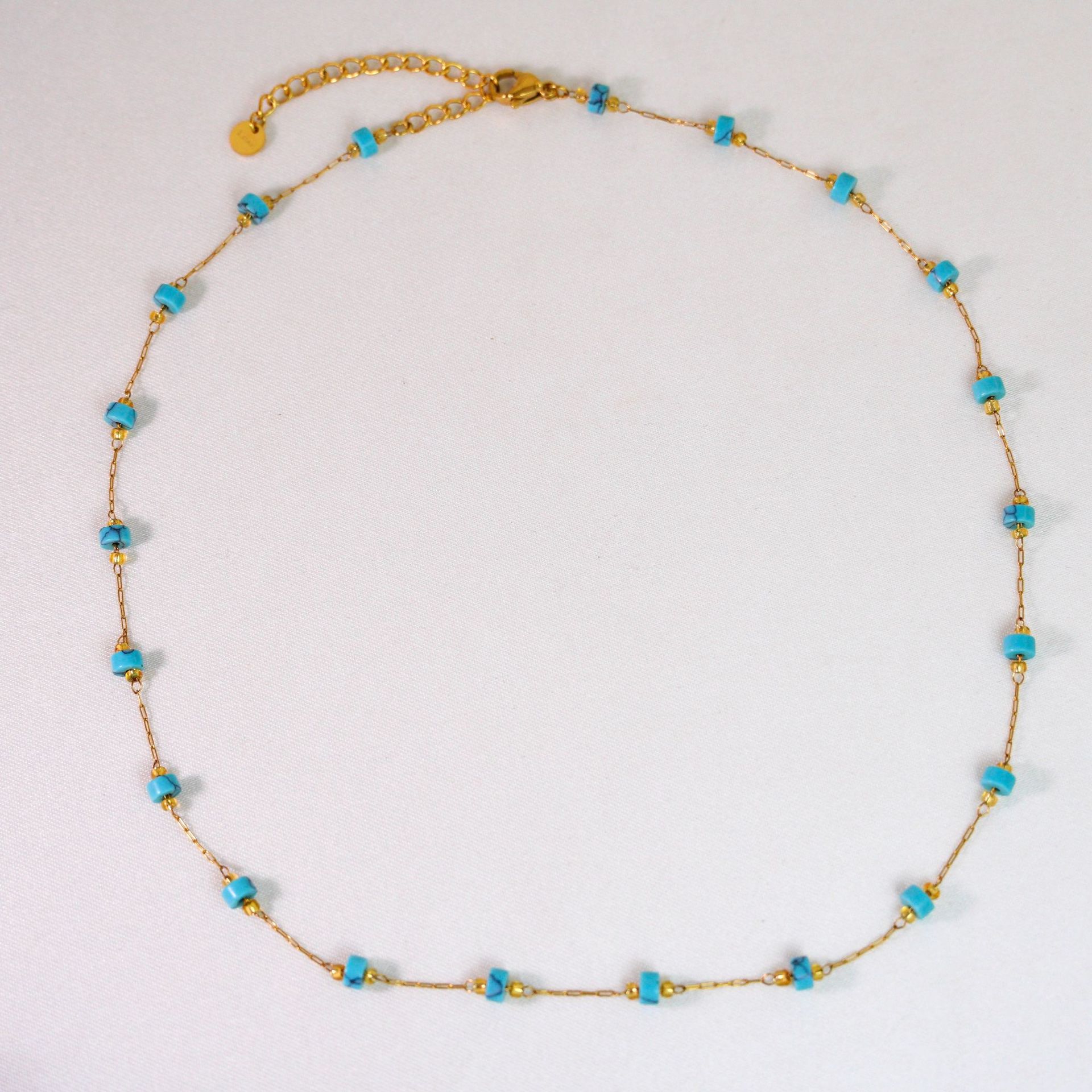 Turquoise blue necklace 16-18inch