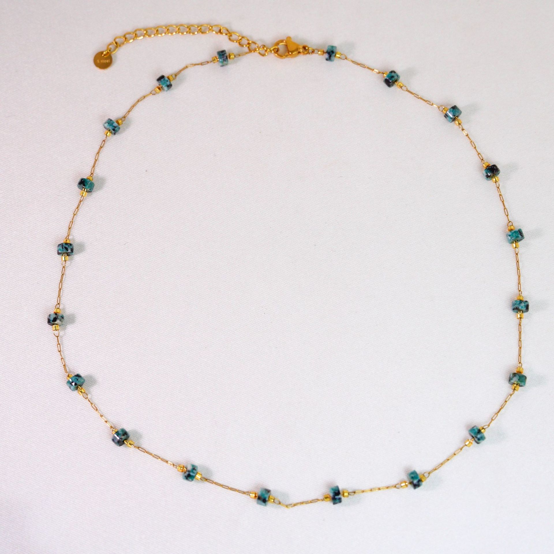African Turquoise necklace 16-18inch