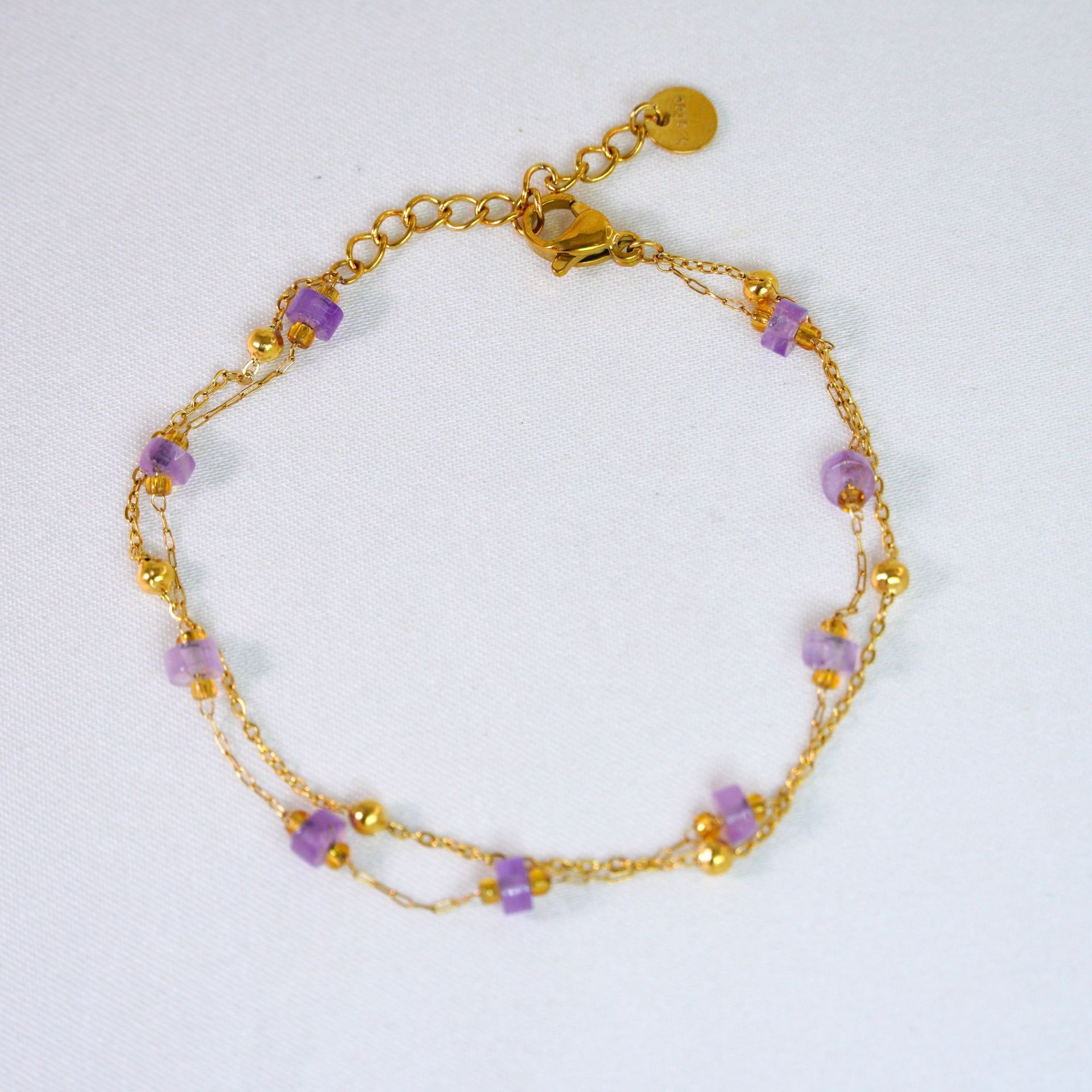Amethyst bracelet 6-8inch
