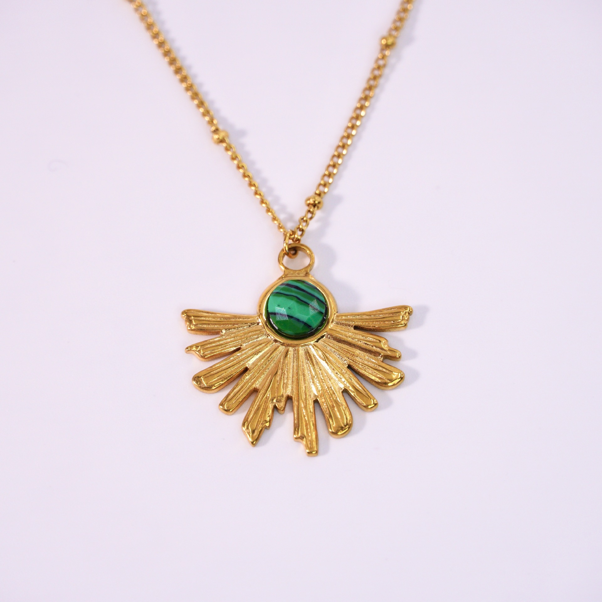 16-18inch/Malachite necklace 1