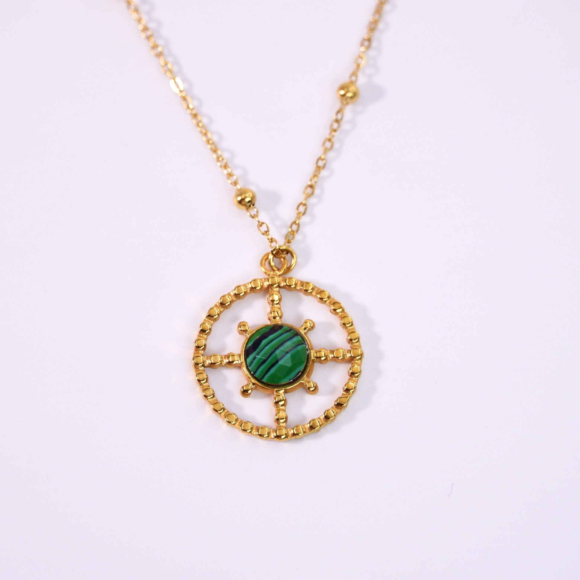 16-18inch/Malachite necklace 2
