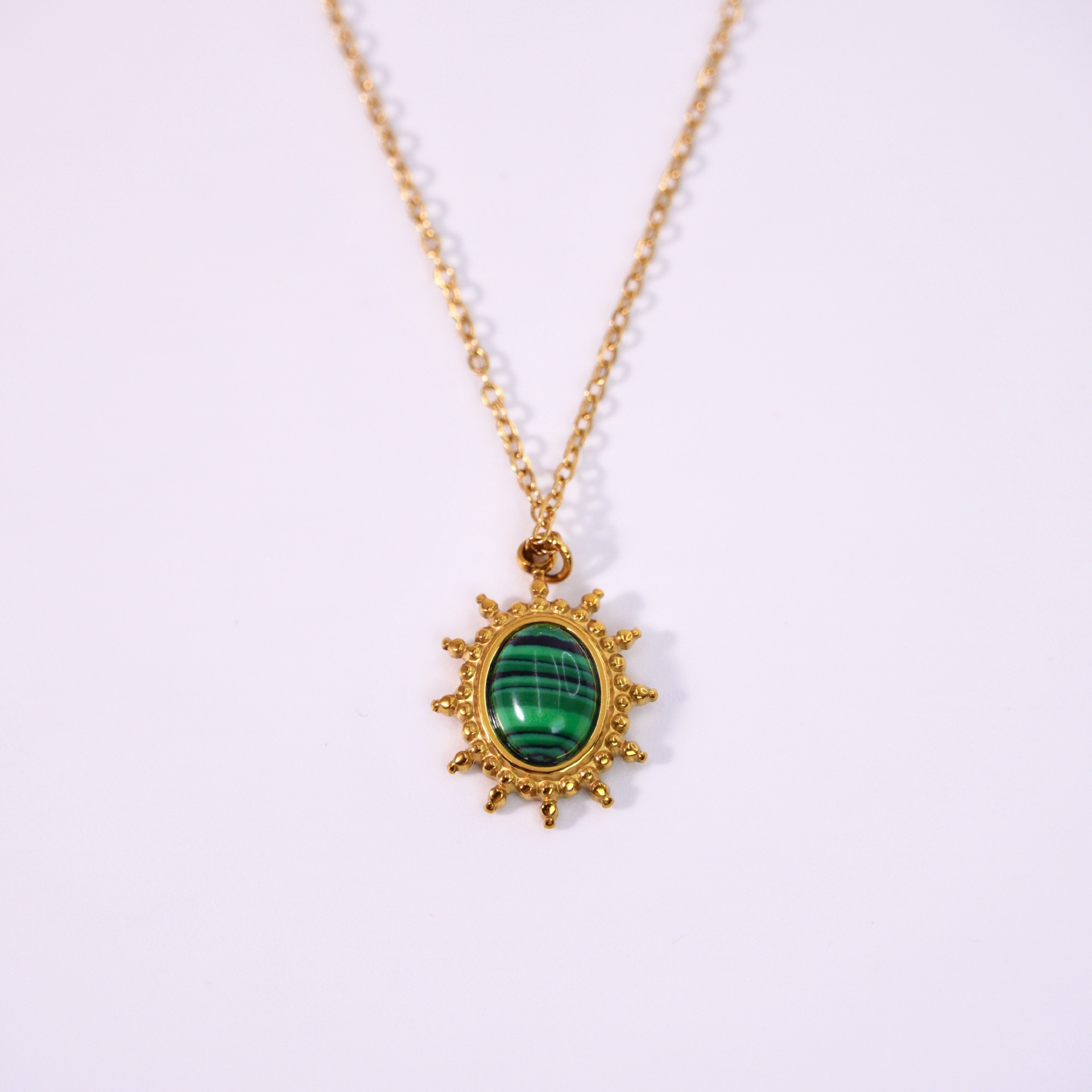 16-18inch/Malachite necklace 3