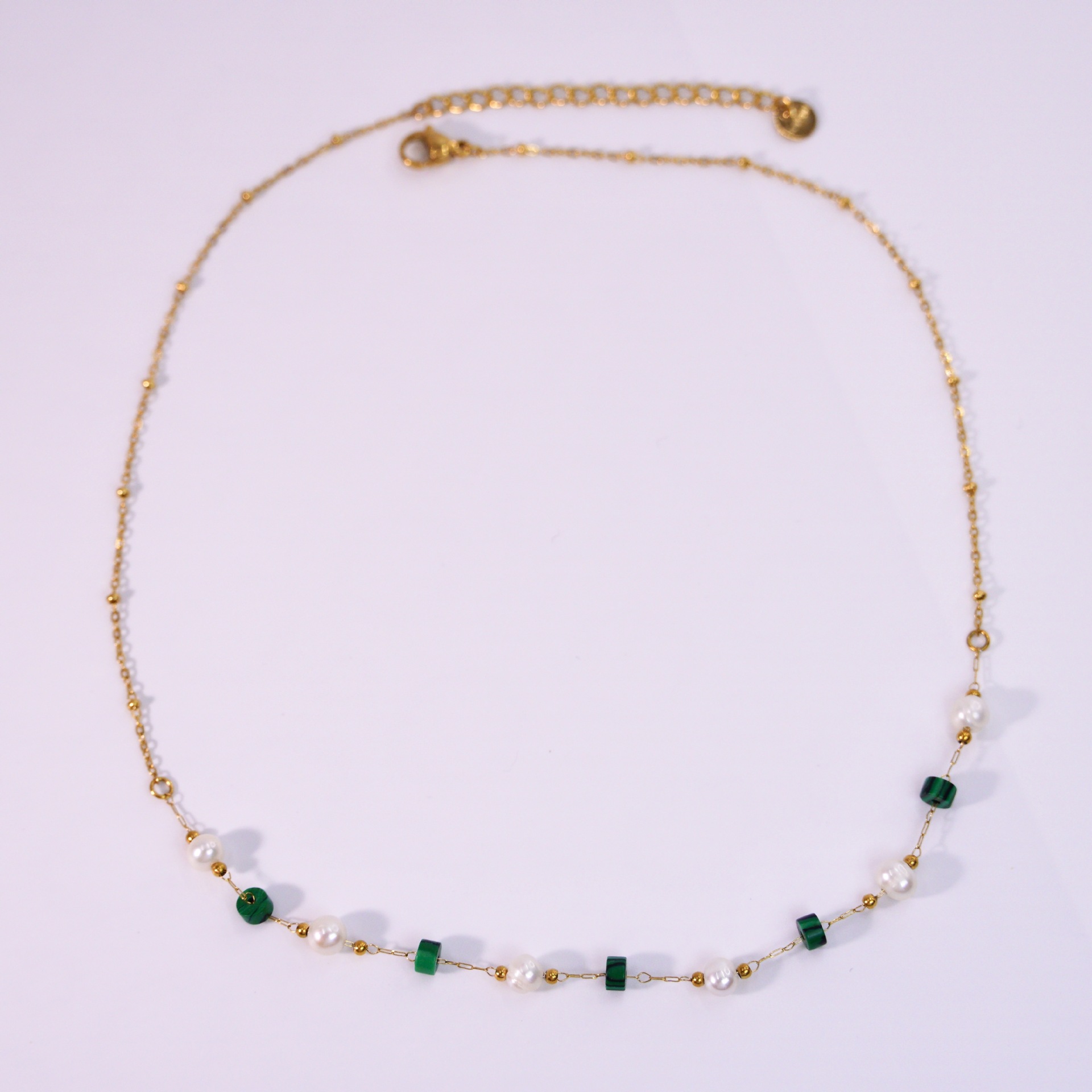 necklace 16-18inch/Malachite handmade chain 2