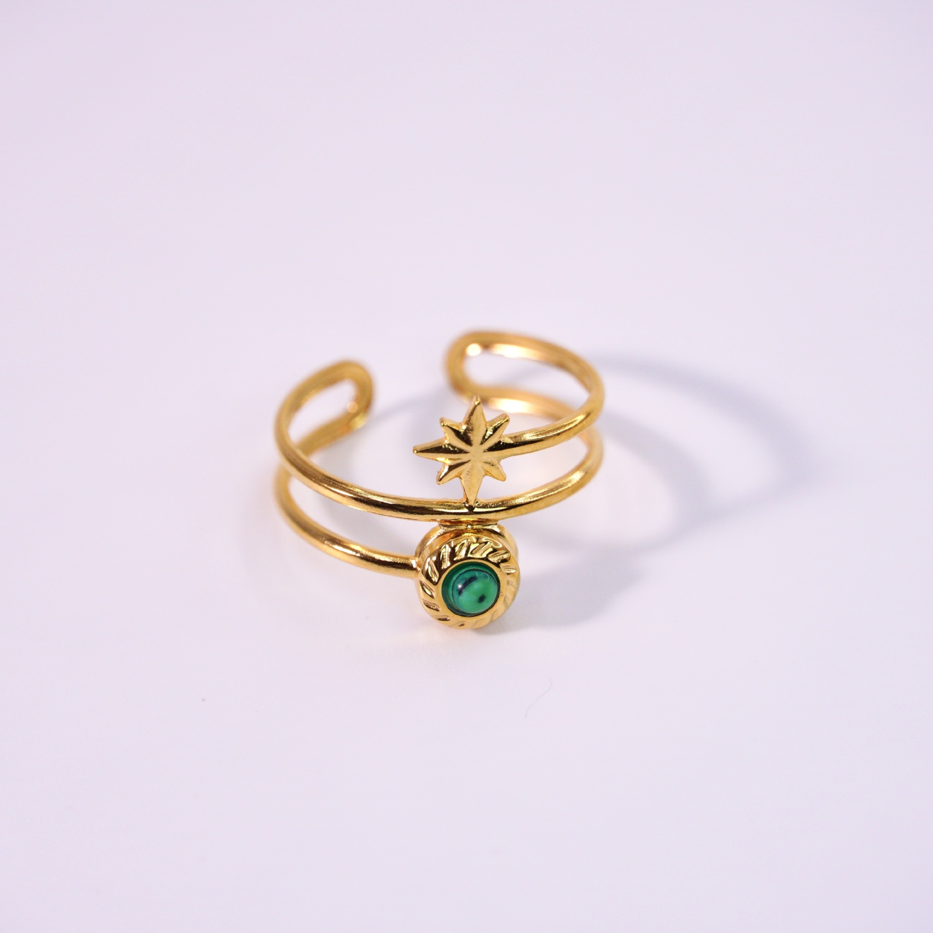 Malachite ring