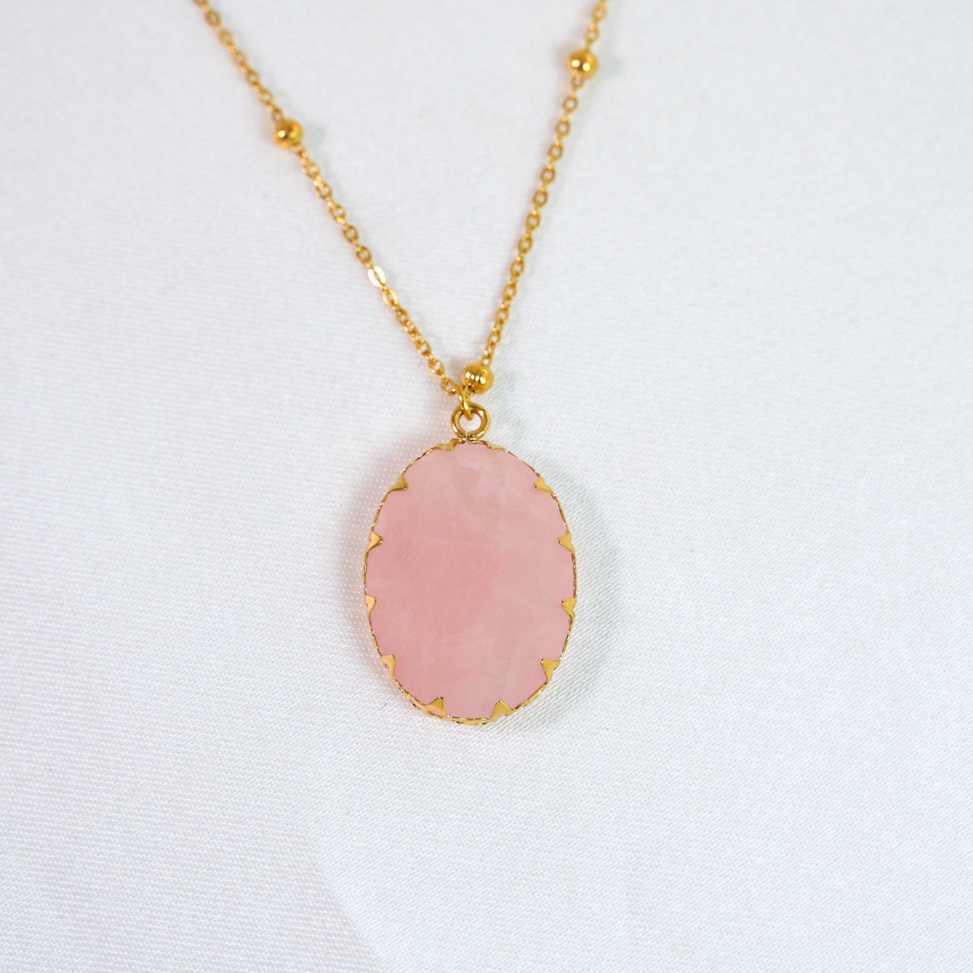 Rose quartz gold