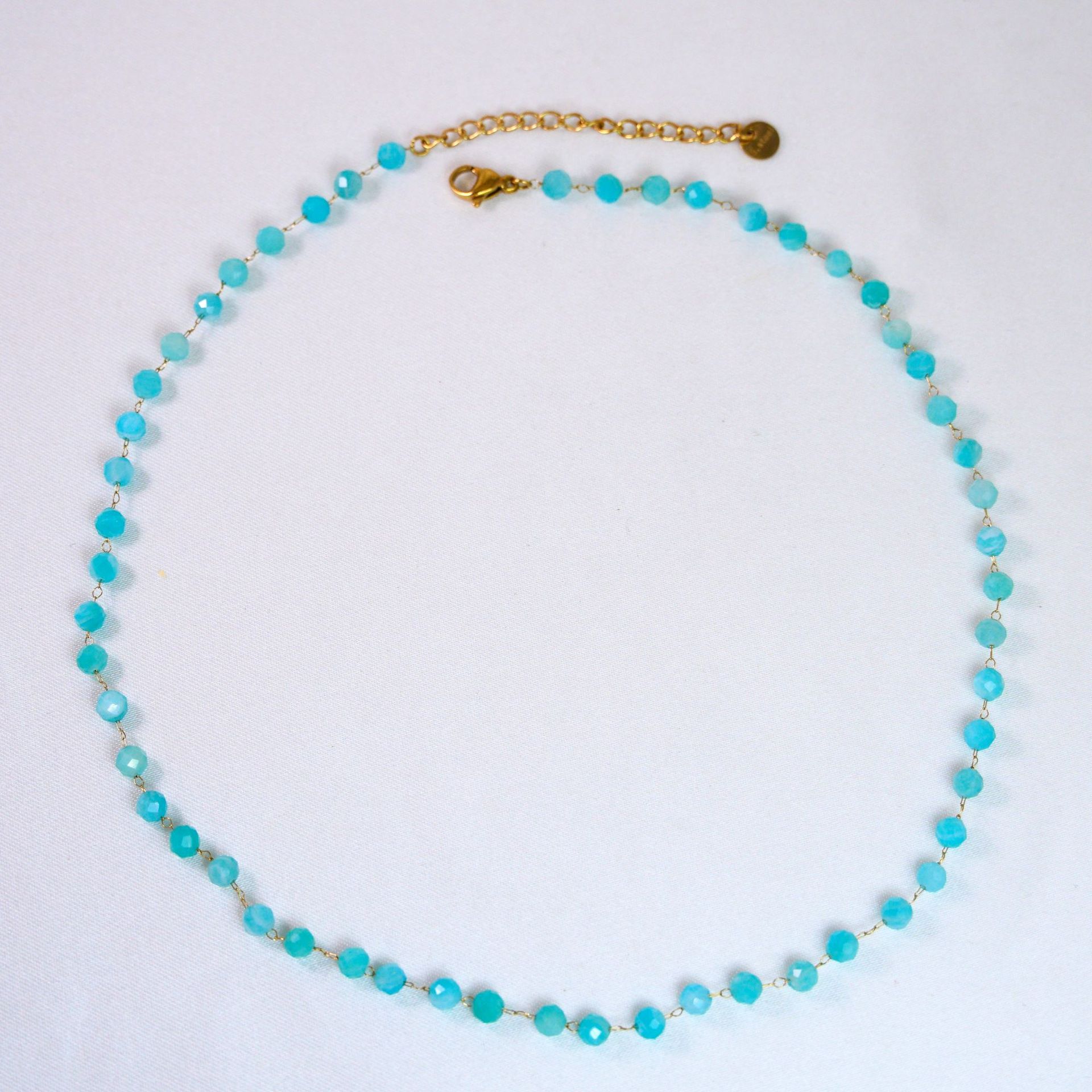 Amazonite handmade chain