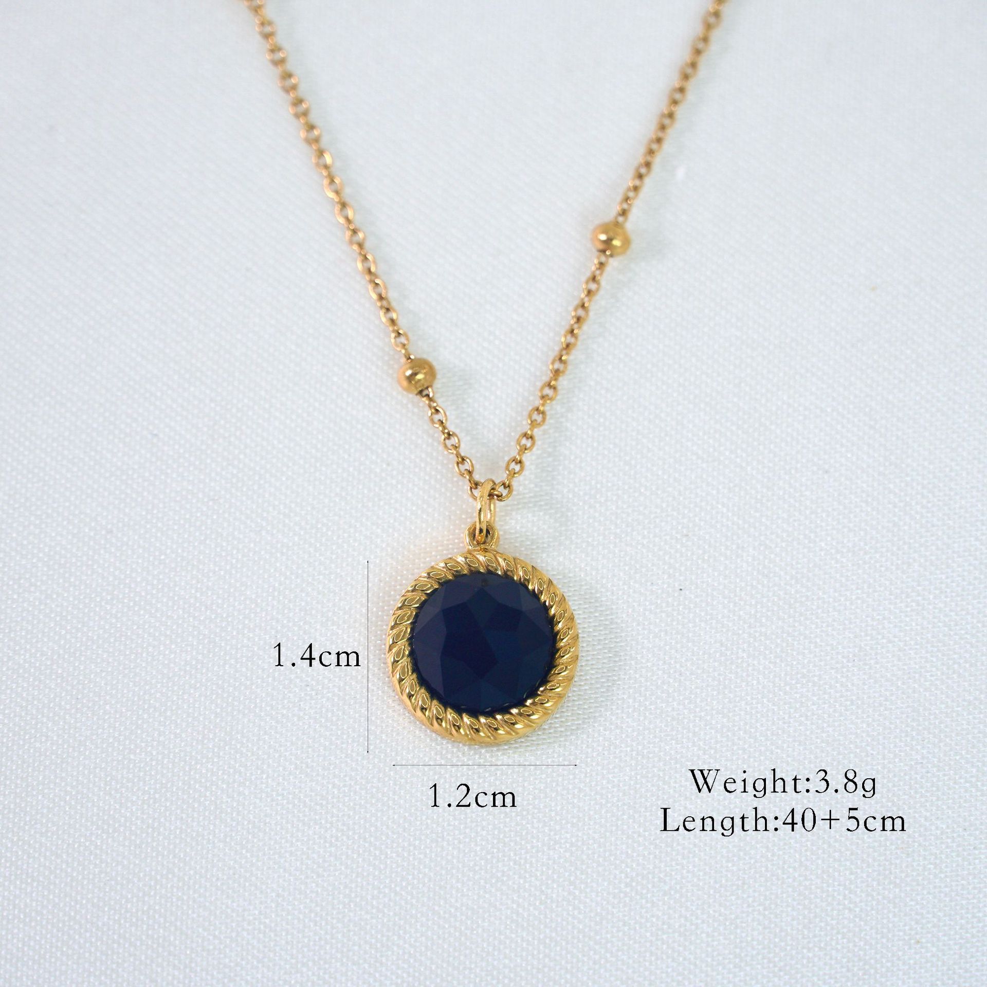 Black agate with twist edge