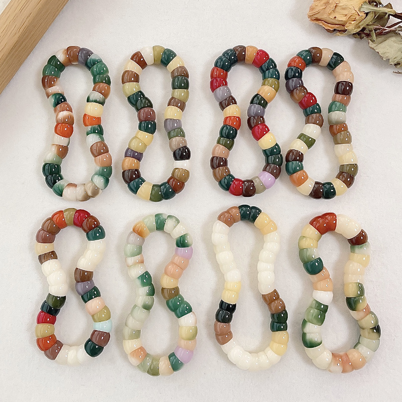 [Blind box] variegated pig large intestine 10-12mm (size random color random)