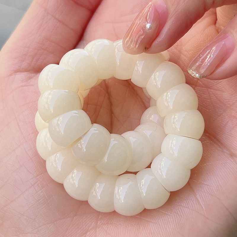 White jade pig large intestine Bodhi 12mm