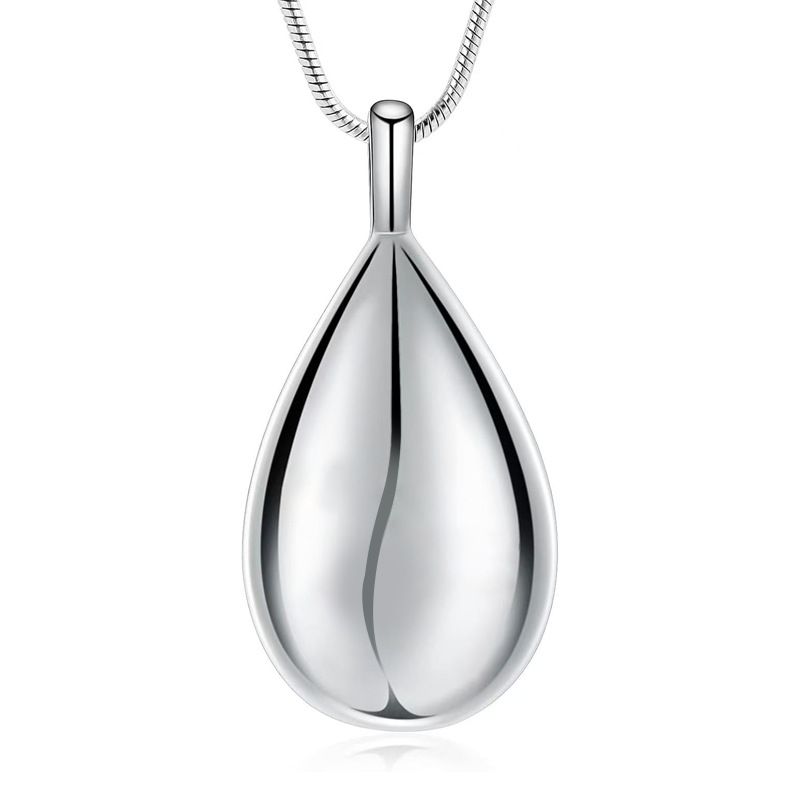 Silver water drop pendant