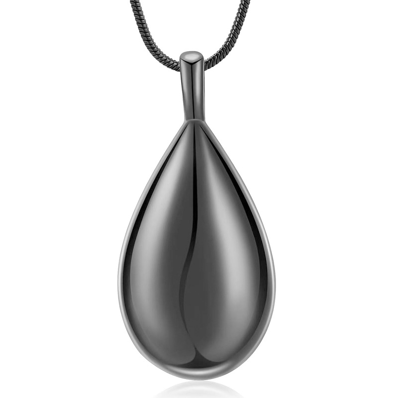 Black water drop pendant