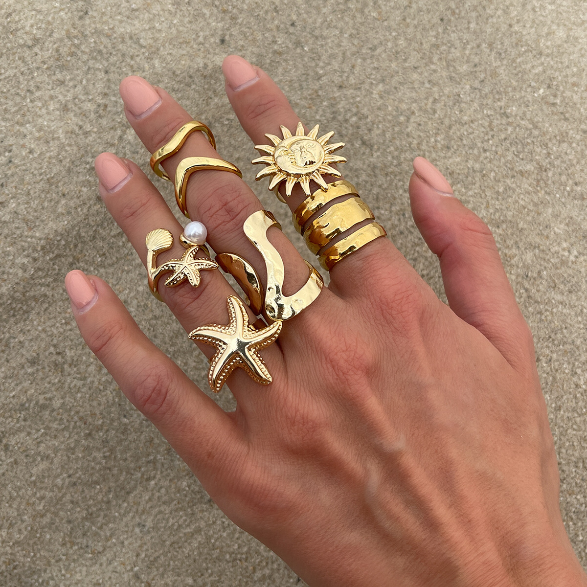 03 light gold 6-piece set 6054k1
