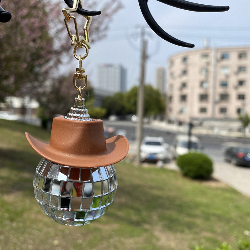 Curry color hat key chain