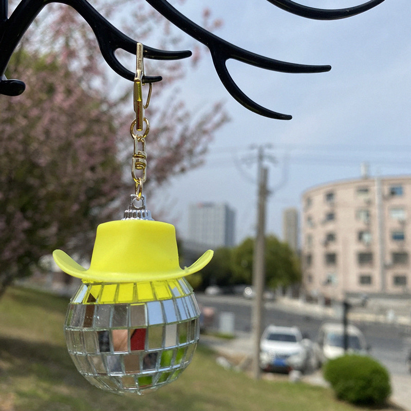 Yellow hat key chain