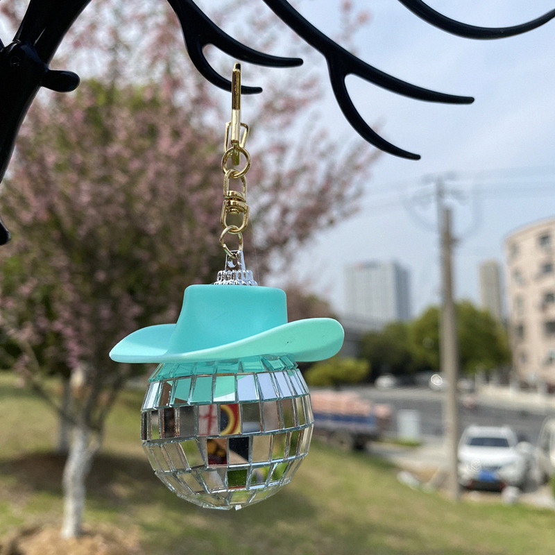 Light green hat key chain