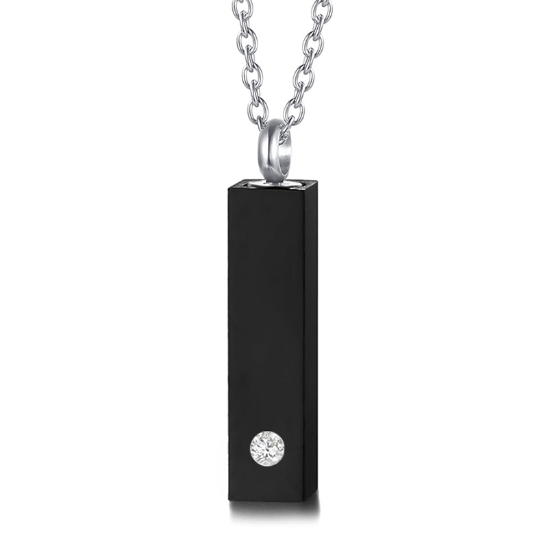 Black alloy pendant 8*30mm
