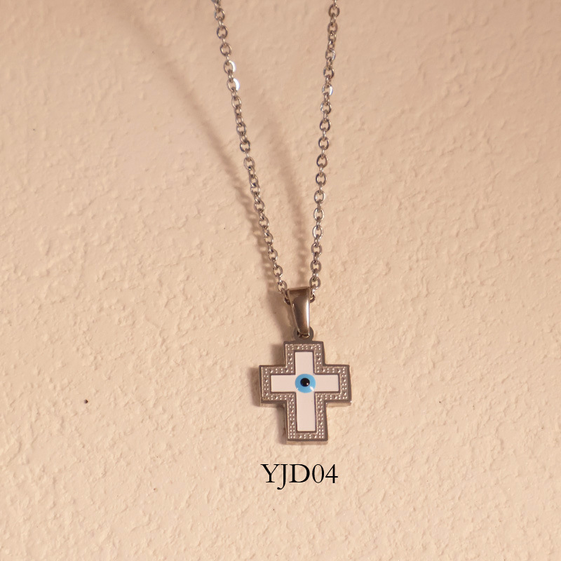 YJD04-steel color/necklace 45cm