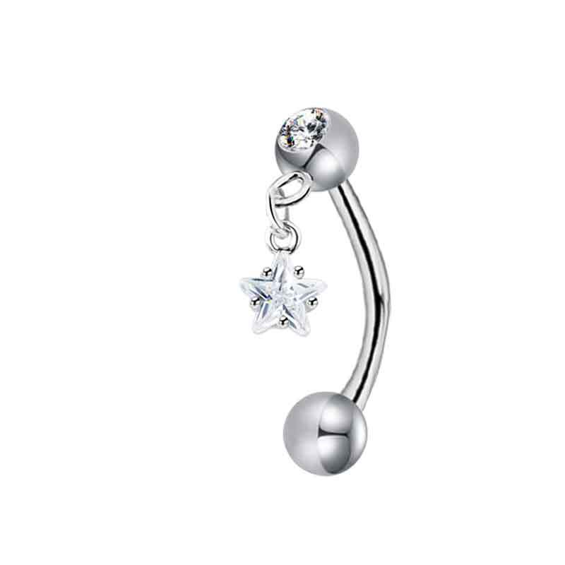 Zircon five-pointed star one
