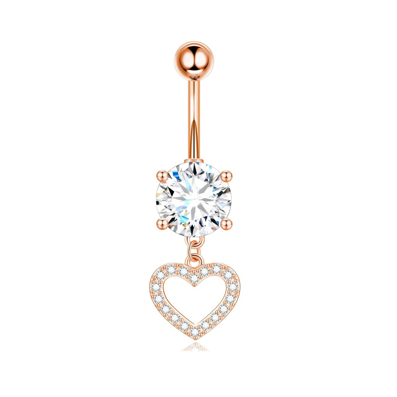 A rose gold heart