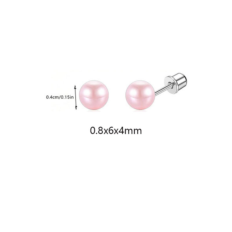 Pair of pink pearl balls