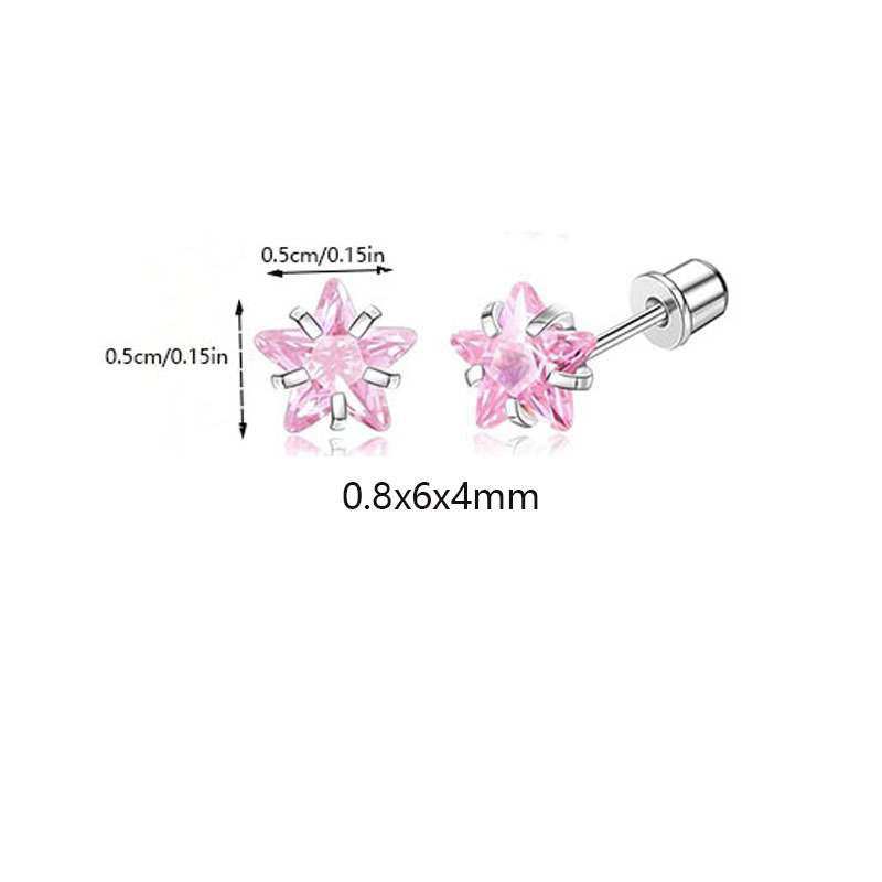 Pair of powder five-pointed star