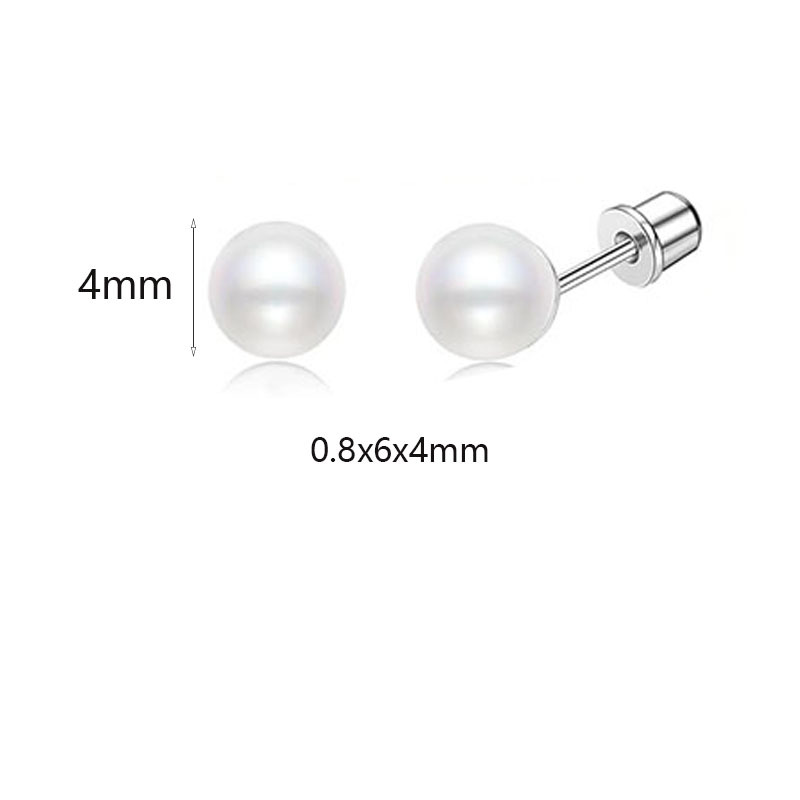 Pair of white pearl balls