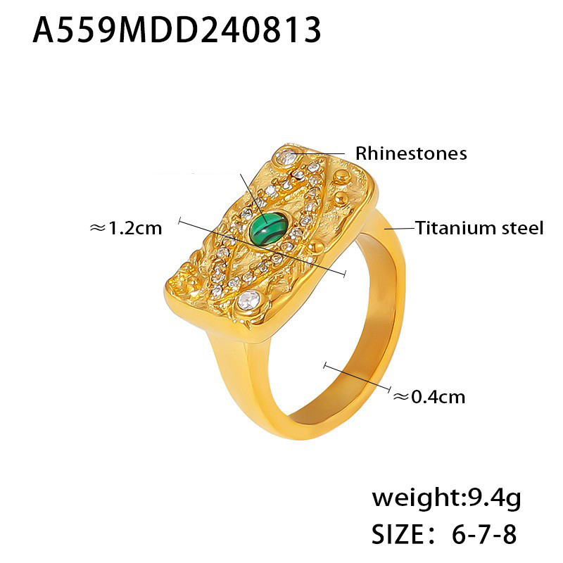 A559-Gold Number 6 Ring