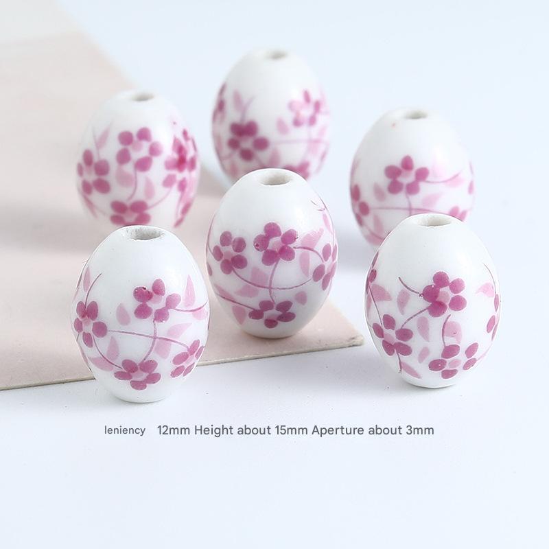 Steel film oval pink floral