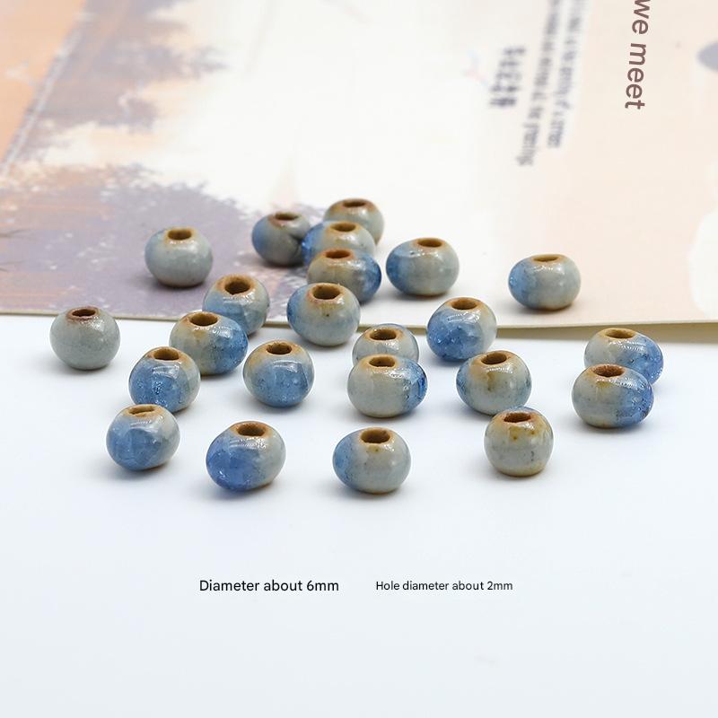 6 Clay sapphire blue ice 50 pieces