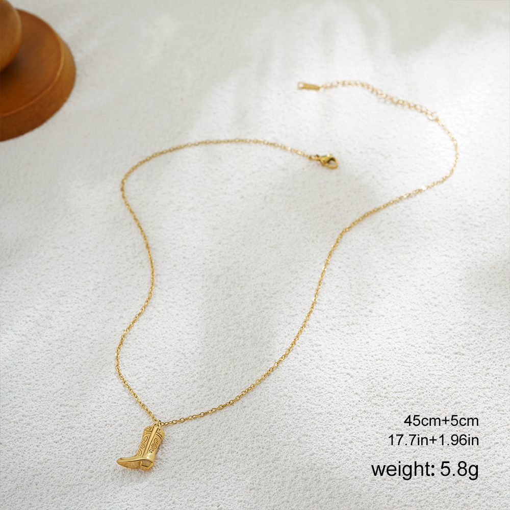 Stainless Steel Denim Boots Pendant 11889