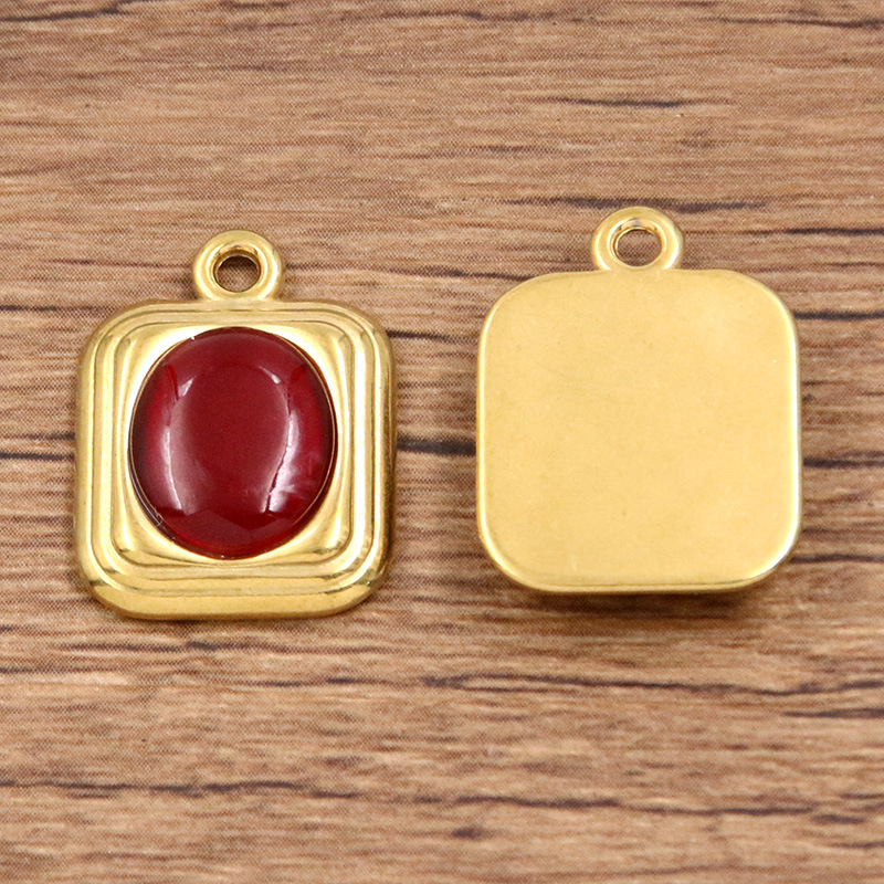 Square wine red