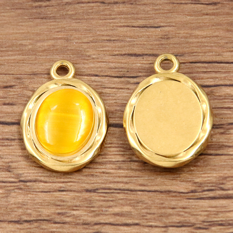 Oval yellow