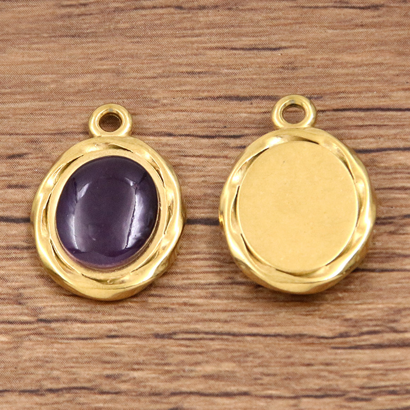 Oval purple