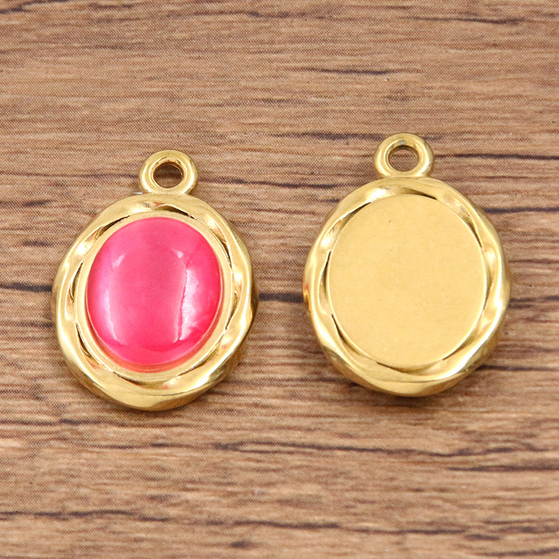 Oval rose red