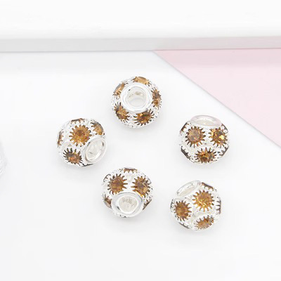 Silver-base coffee diamond
