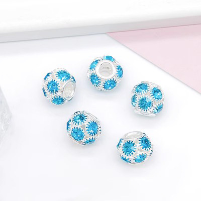 Silver-backed lake with blue diamonds