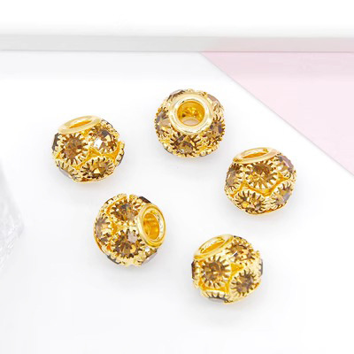 Gold base coffee diamond