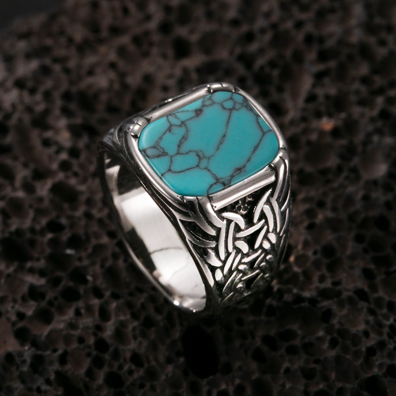 Square blue turquoise