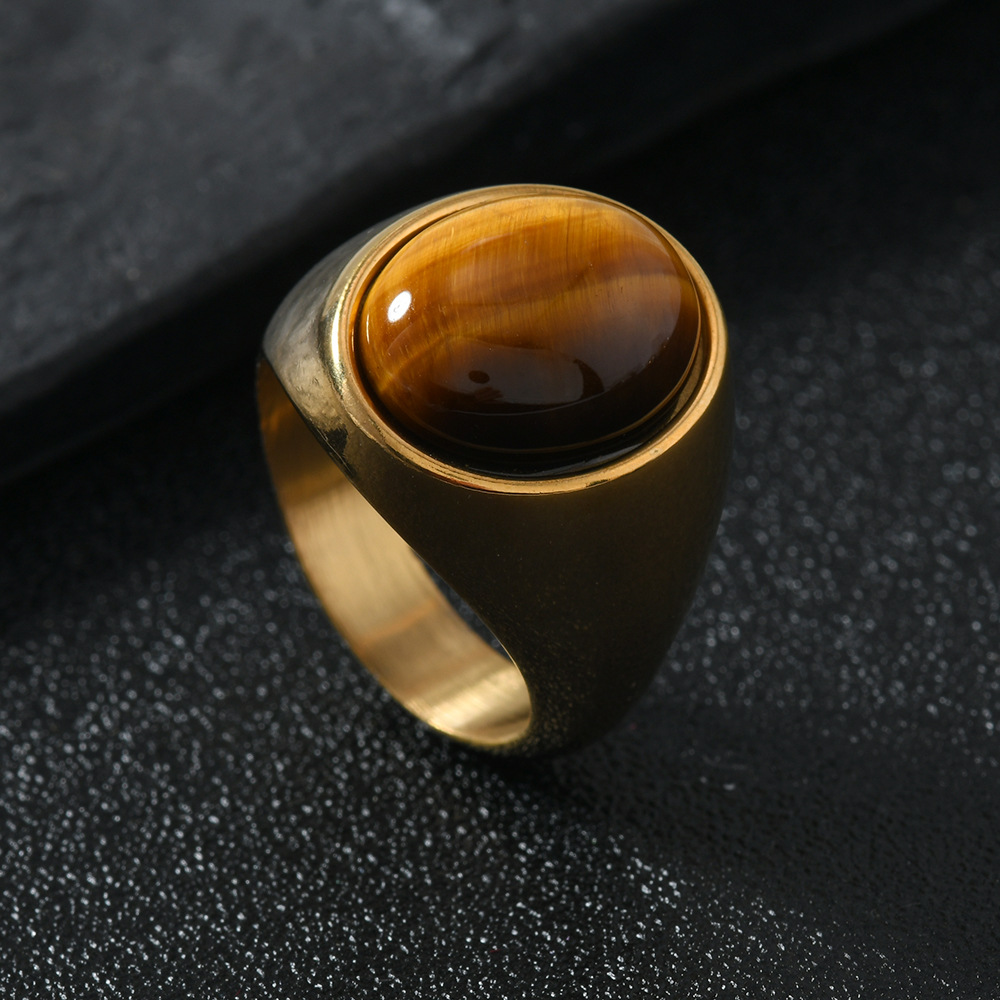 Gold (large oval cat's eye stone)