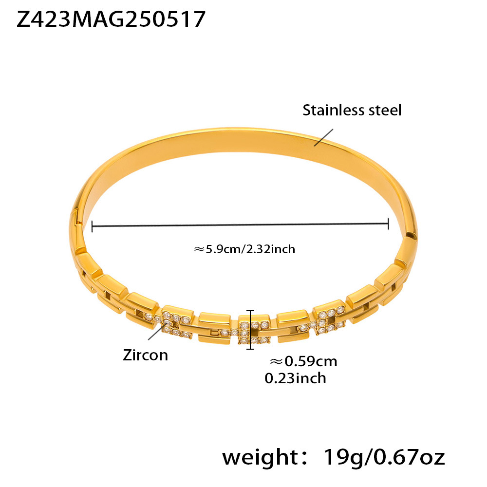 Z423-gold white zircon