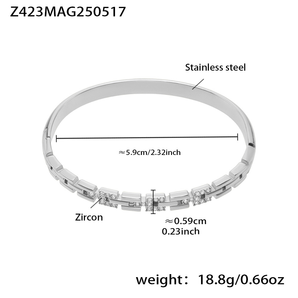 Z423-steel color white zircon
