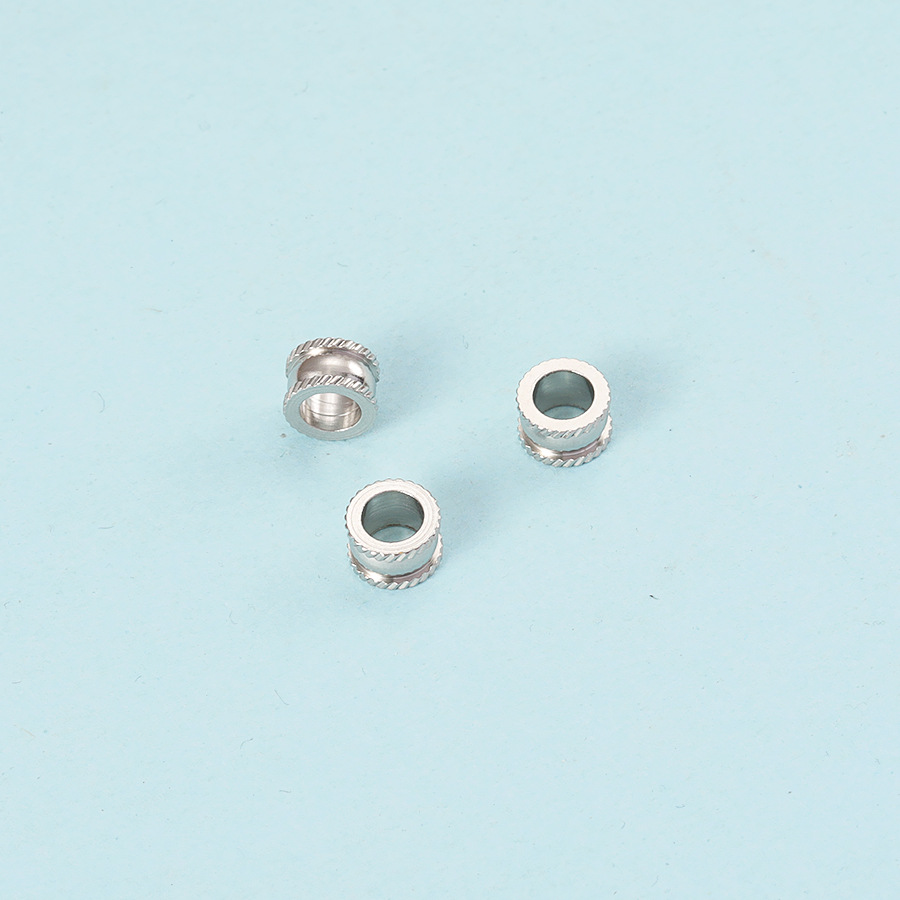 Steel color beads