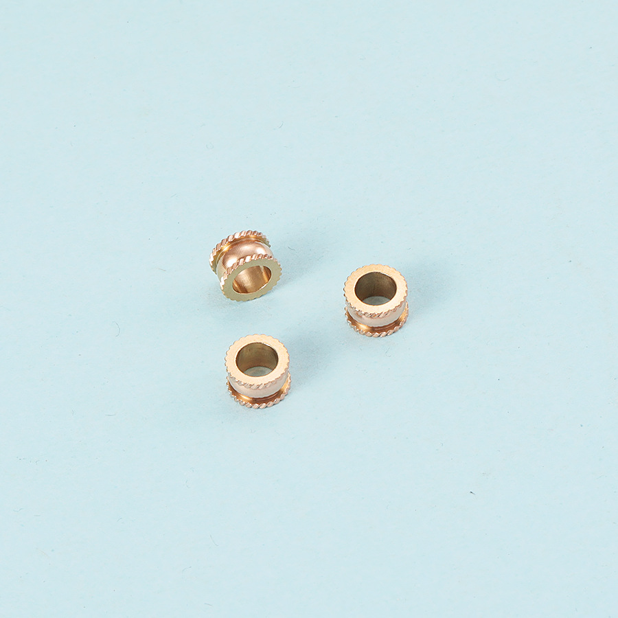 Rose gold beads