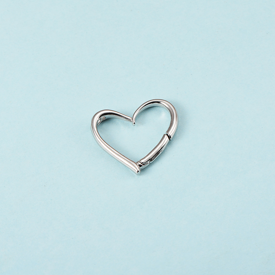 Steel color individual love pendant