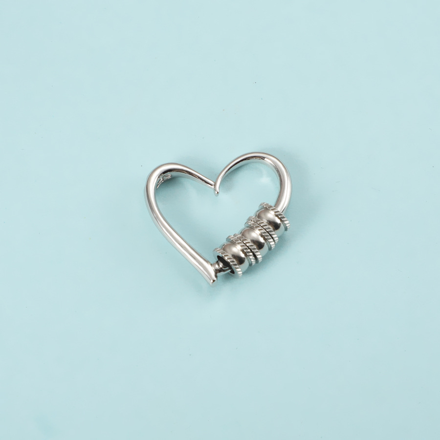 Steel color love pendant