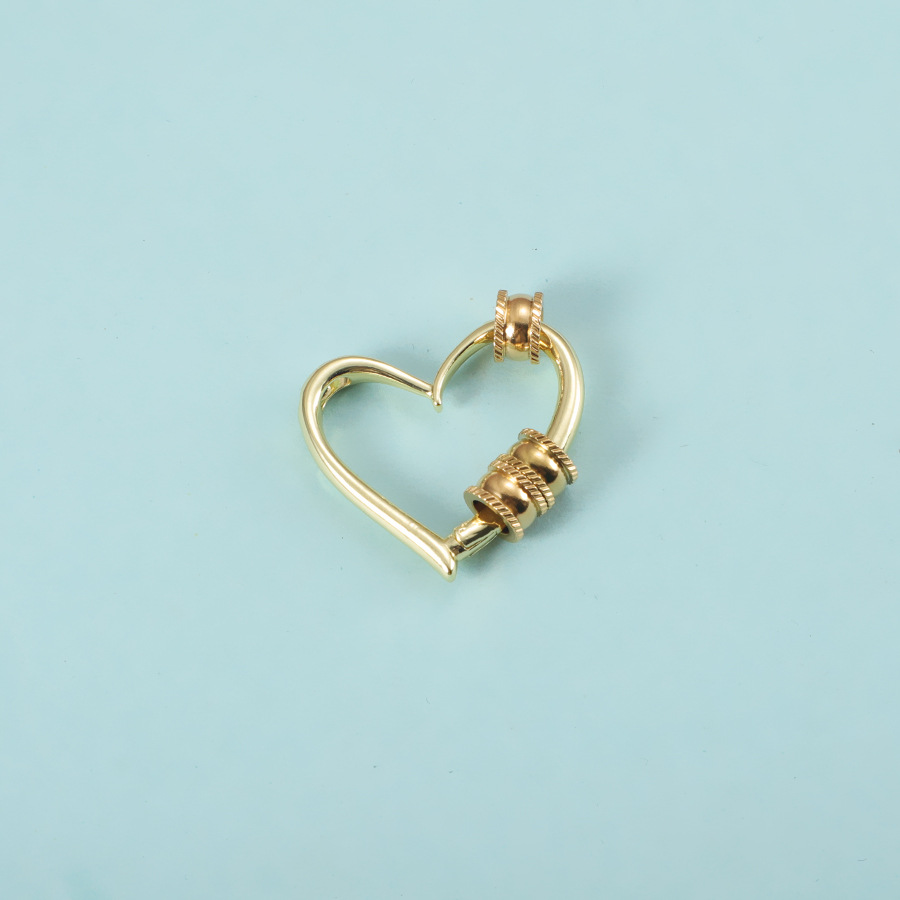 Gold love pendant