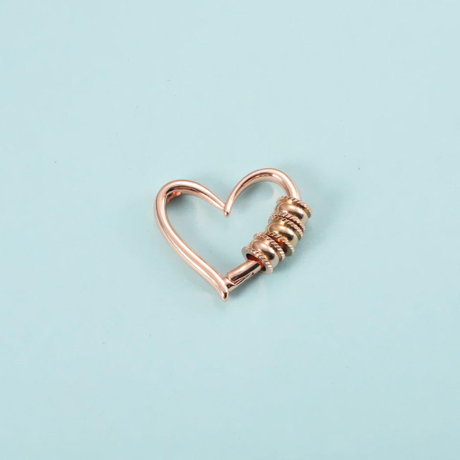Rose gold love pendant
