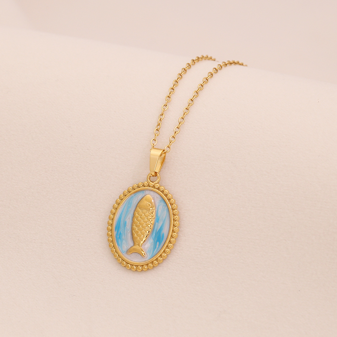6#Oval blue