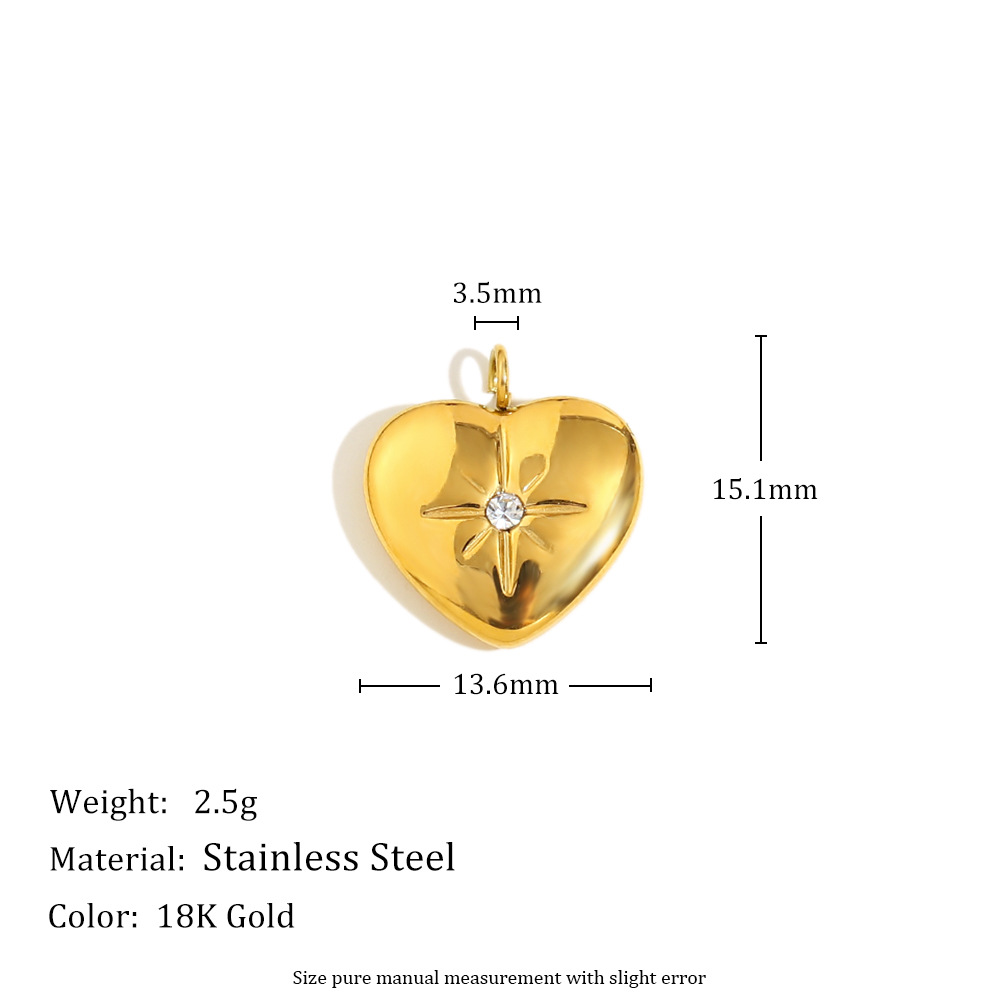Diamond love pendant-gold