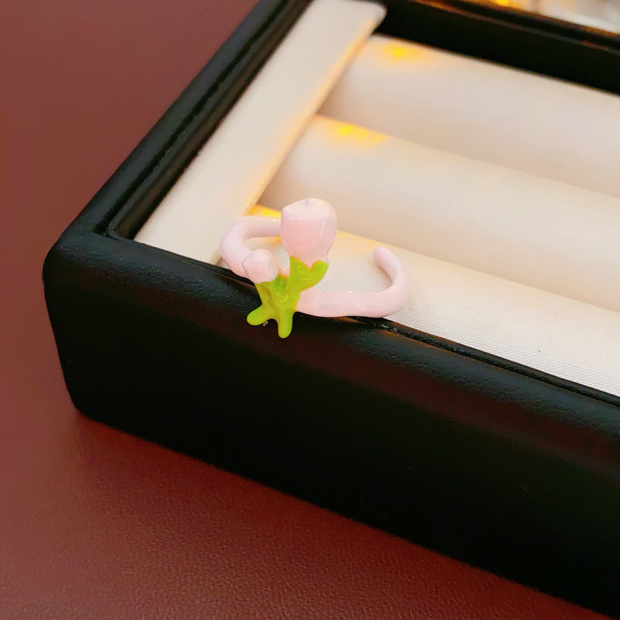 6#Ring-pink-flowers